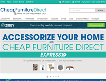 Tablet Screenshot of cheapfurnituredirect.com